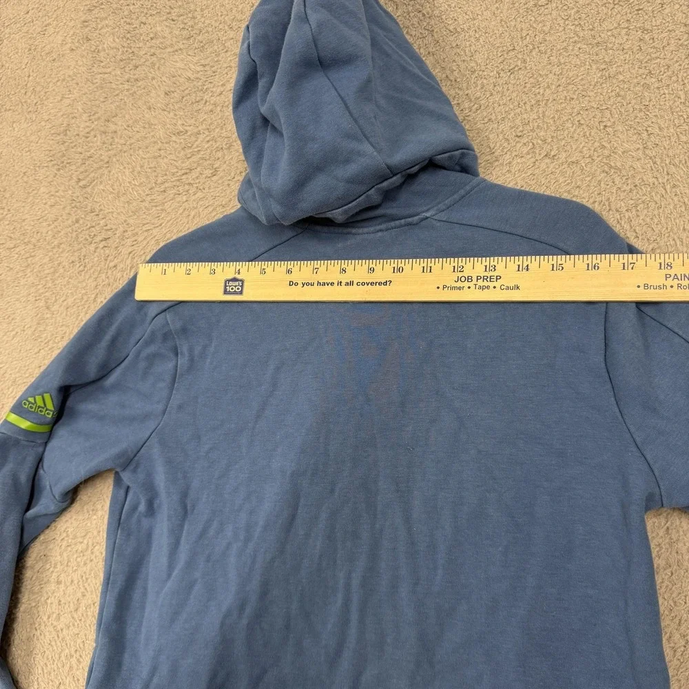 Seattle Sounders FC Sweatshirt Youth Large‎ Boys Blue MLS Soccer Full Zip Adidas